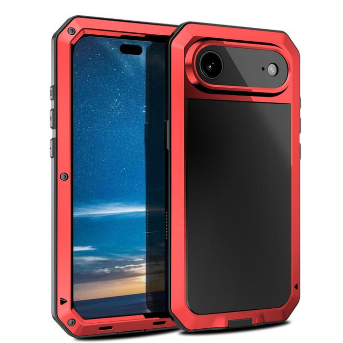 Funda metálica para teléfono con triple protección RedPepper, For iPhone 17 Pro Max, For iPhone 17 Pro, For iPhone 17, For iPhone Air, For iPhone 16 Pro Max, For iPhone 16 Pro, For iPhone 16 Plus, For iPhone 16