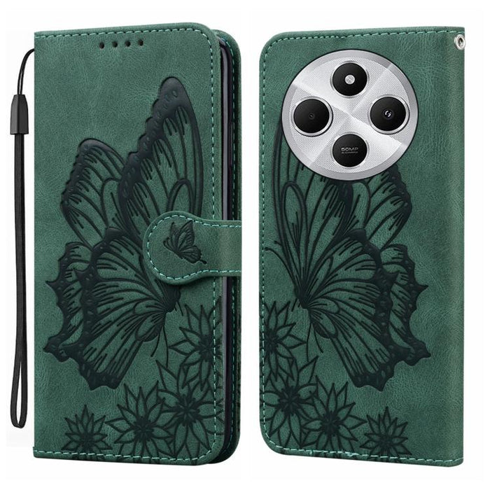 Funda de cuero para teléfono con tapa horizontal y relieve de mariposas con tacto retro, For Xiaomi 15T Pro 5G, For Xiaomi 15T 5G, For Xiaomi Poco C75, For Xiaomi 14T Pro, For Xiaomi 14T