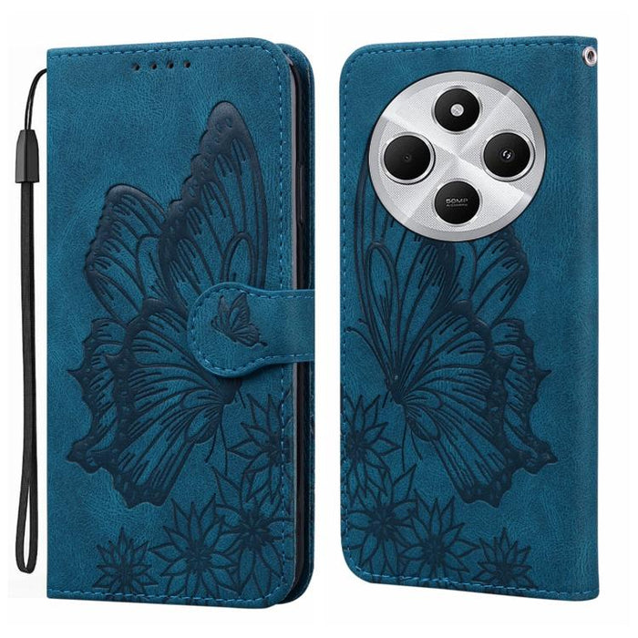 Funda de cuero para teléfono con tapa horizontal y relieve de mariposas con tacto retro, For Xiaomi 15T Pro 5G, For Xiaomi 15T 5G, For Xiaomi Poco C75, For Xiaomi 14T Pro, For Xiaomi 14T