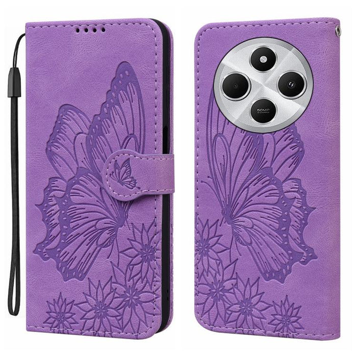 Funda de cuero para teléfono con tapa horizontal y relieve de mariposas con tacto retro, For Xiaomi 15T Pro 5G, For Xiaomi 15T 5G, For Xiaomi Poco C75, For Xiaomi 14T Pro, For Xiaomi 14T