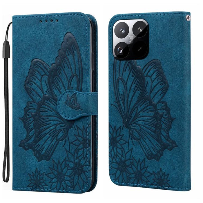 Funda de cuero para teléfono con tapa horizontal y relieve de mariposas con tacto retro, For Xiaomi 15T Pro 5G, For Xiaomi 15T 5G, For Xiaomi Poco C75, For Xiaomi 14T Pro, For Xiaomi 14T