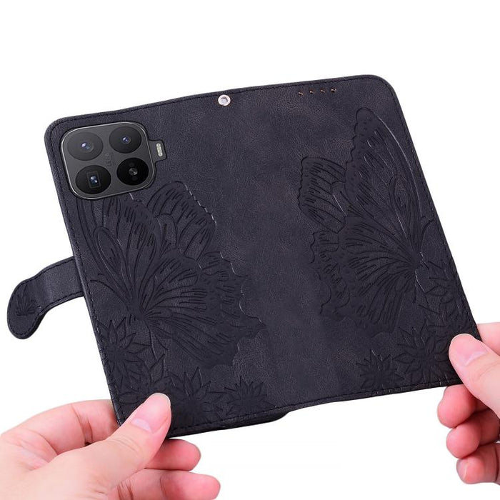 Funda de cuero para teléfono con tapa horizontal y relieve de mariposas con tacto retro, For Xiaomi 15T Pro 5G, For Xiaomi 15T 5G, For Xiaomi Poco C75, For Xiaomi 14T Pro, For Xiaomi 14T