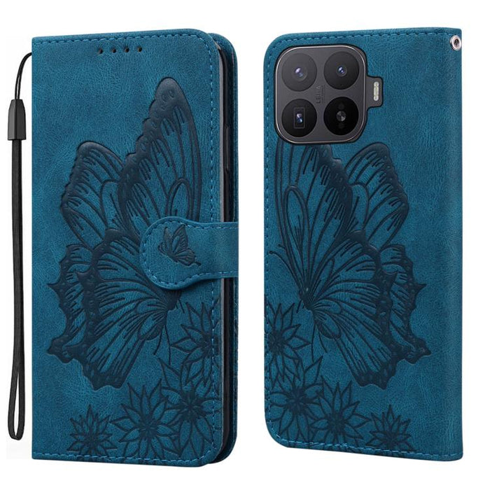 Funda de cuero para teléfono con tapa horizontal y relieve de mariposas con tacto retro, For Xiaomi 15T Pro 5G, For Xiaomi 15T 5G, For Xiaomi Poco C75, For Xiaomi 14T Pro, For Xiaomi 14T