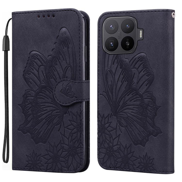 Funda de cuero para teléfono con tapa horizontal y relieve de mariposas con tacto retro, For Xiaomi 15T Pro 5G, For Xiaomi 15T 5G, For Xiaomi Poco C75, For Xiaomi 14T Pro, For Xiaomi 14T