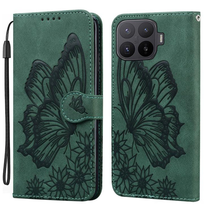 Funda de cuero para teléfono con tapa horizontal y relieve de mariposas con tacto retro, For Xiaomi 15T Pro 5G, For Xiaomi 15T 5G, For Xiaomi Poco C75, For Xiaomi 14T Pro, For Xiaomi 14T