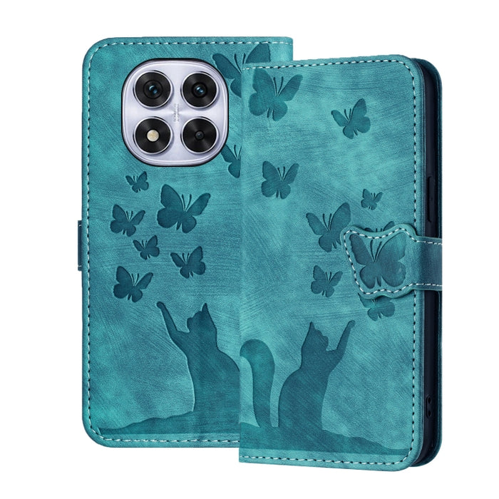 Funda de cuero con tapa para teléfono con estampado de gato y mariposa, For Redmi Note 15 Pro+ 5G Global 163.3mm, For Redmi Note 15 4G / 5G Global 164mm, For Redmi Note 15 Pro 4G Global 163.2mm, For Redmi Note 15 Pro 5G Global 163.6mm                  ...