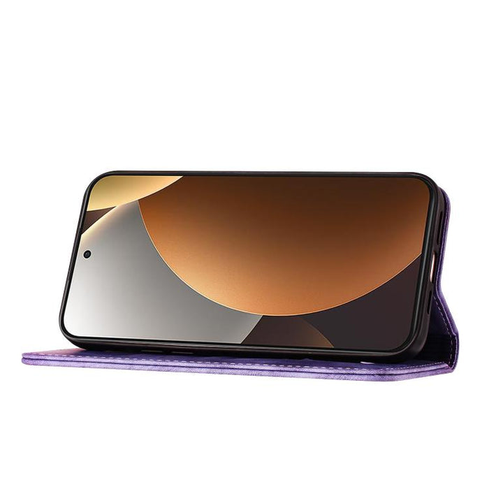 Funda de cuero con tapa para teléfono con estampado de gato y mariposa, For Redmi Note 15 Pro+ 5G Global 163.3mm, For Redmi Note 15 4G / 5G Global 164mm, For Redmi Note 15 Pro 4G Global 163.2mm, For Redmi Note 15 Pro 5G Global 163.6mm                  ...