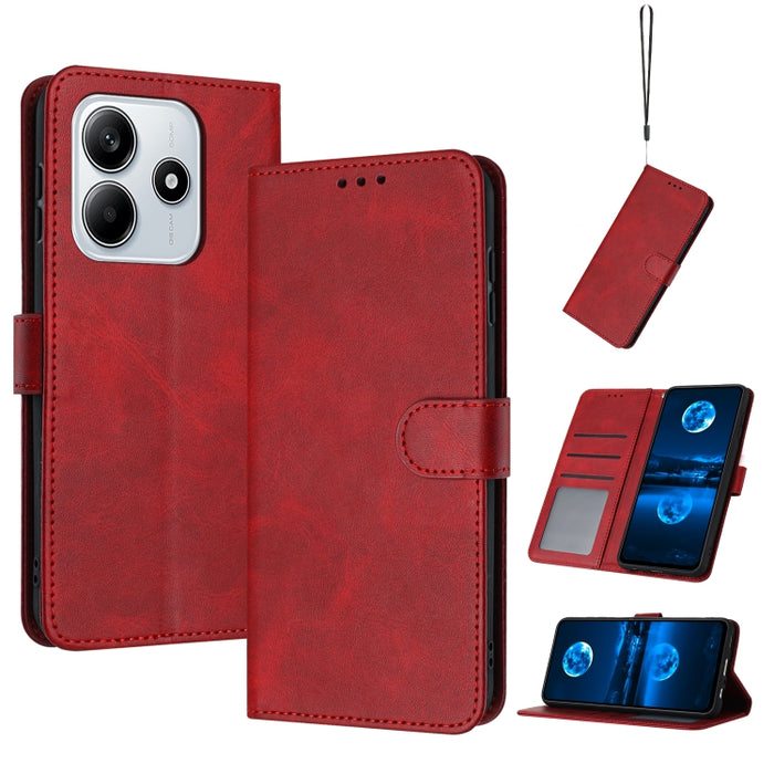 Funda para teléfono con tapa de piel de becerro sólida, For Redmi K90 Pro Max / Poco F8 Ultra, For Redmi Note 15 Pro 4G Global 163.2mm, For Redmi K90 / Poco F8 Pro, For Redmi Note 14 5G, For Redmi Note 14 Pro 5G