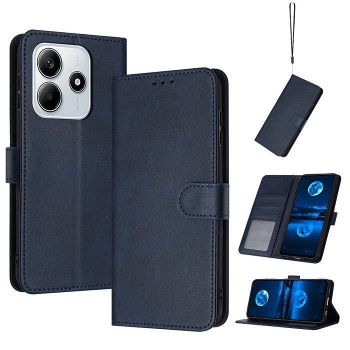 Funda para teléfono con tapa de piel de becerro sólida, For Redmi K90 Pro Max / Poco F8 Ultra, For Redmi Note 15 Pro 4G Global 163.2mm, For Redmi K90 / Poco F8 Pro, For Redmi Note 14 5G, For Redmi Note 14 Pro 5G
