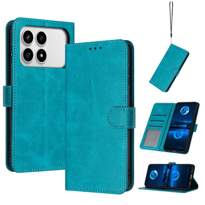 Funda para teléfono con tapa de piel de becerro sólida, For Redmi K90 Pro Max / Poco F8 Ultra, For Redmi Note 15 Pro 4G Global 163.2mm, For Redmi K90 / Poco F8 Pro, For Redmi Note 14 5G, For Redmi Note 14 Pro 5G