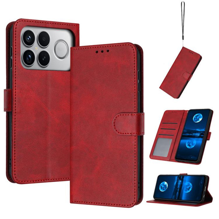 Funda para teléfono con tapa de piel de becerro sólida, For Redmi K90 Pro Max / Poco F8 Ultra, For Redmi Note 15 Pro 4G Global 163.2mm, For Redmi K90 / Poco F8 Pro, For Redmi Note 14 5G, For Redmi Note 14 Pro 5G