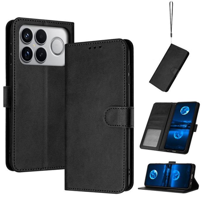 Funda para teléfono con tapa de piel de becerro sólida, For Redmi K90 Pro Max / Poco F8 Ultra, For Redmi Note 15 Pro 4G Global 163.2mm, For Redmi K90 / Poco F8 Pro, For Redmi Note 14 5G, For Redmi Note 14 Pro 5G