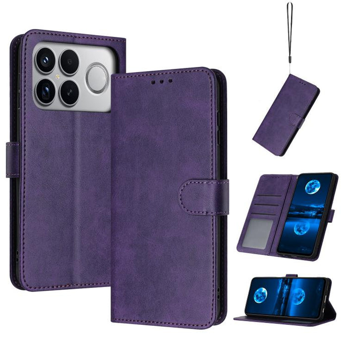 Funda para teléfono con tapa de piel de becerro sólida, For Redmi K90 Pro Max / Poco F8 Ultra, For Redmi Note 15 Pro 4G Global 163.2mm, For Redmi K90 / Poco F8 Pro, For Redmi Note 14 5G, For Redmi Note 14 Pro 5G