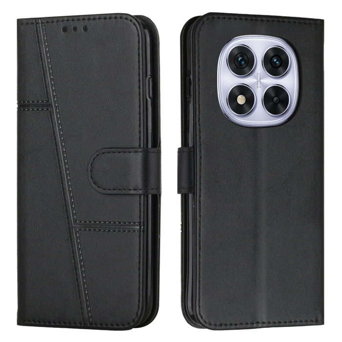 Funda para teléfono de piel con textura de becerro y hebilla cosida, For Redmi Note 14 Pro 5G Global, For Redmi Turbo 4 / Xiaomi Poco X7 Pro, For Redmi K80 / K80 Pro, For Redmi Note 14 4G 163.25mm, For Redmi Note 14 5G Global