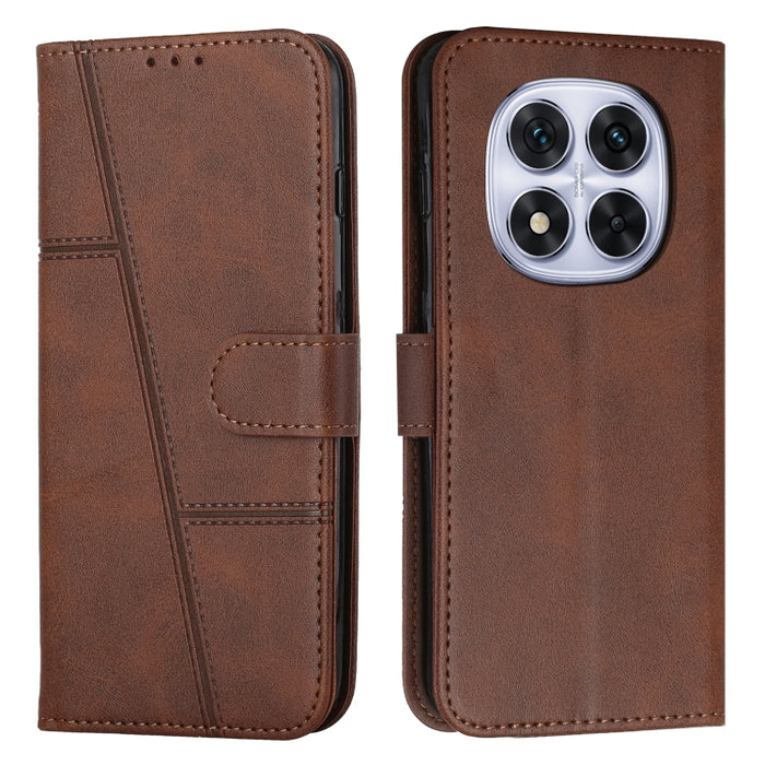 Funda para teléfono de piel con textura de becerro y hebilla cosida, For Redmi Note 14 Pro 5G Global, For Redmi Turbo 4 / Xiaomi Poco X7 Pro, For Redmi K80 / K80 Pro, For Redmi Note 14 4G 163.25mm, For Redmi Note 14 5G Global