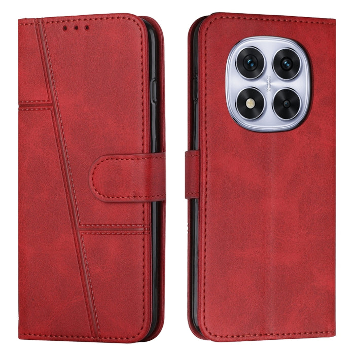 Funda para teléfono de piel con textura de becerro y hebilla cosida, For Redmi Note 14 Pro 5G Global, For Redmi Turbo 4 / Xiaomi Poco X7 Pro, For Redmi K80 / K80 Pro, For Redmi Note 14 4G 163.25mm, For Redmi Note 14 5G Global