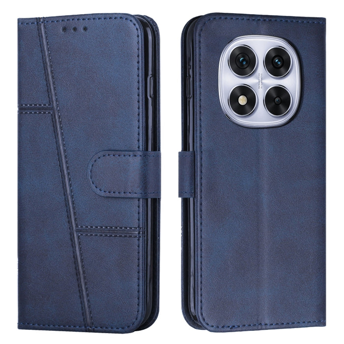 Funda para teléfono de piel con textura de becerro y hebilla cosida, For Redmi Note 14 Pro 5G Global, For Redmi Turbo 4 / Xiaomi Poco X7 Pro, For Redmi K80 / K80 Pro, For Redmi Note 14 4G 163.25mm, For Redmi Note 14 5G Global