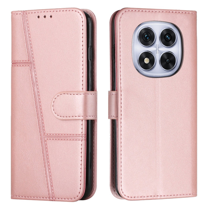 Funda para teléfono de piel con textura de becerro y hebilla cosida, For Redmi Note 14 Pro 5G Global, For Redmi Turbo 4 / Xiaomi Poco X7 Pro, For Redmi K80 / K80 Pro, For Redmi Note 14 4G 163.25mm, For Redmi Note 14 5G Global