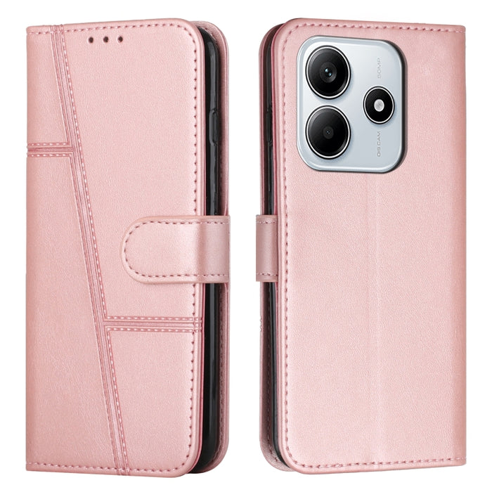 Funda para teléfono de piel con textura de becerro y hebilla cosida, For Redmi Note 14 Pro 5G Global, For Redmi Turbo 4 / Xiaomi Poco X7 Pro, For Redmi K80 / K80 Pro, For Redmi Note 14 4G 163.25mm, For Redmi Note 14 5G Global