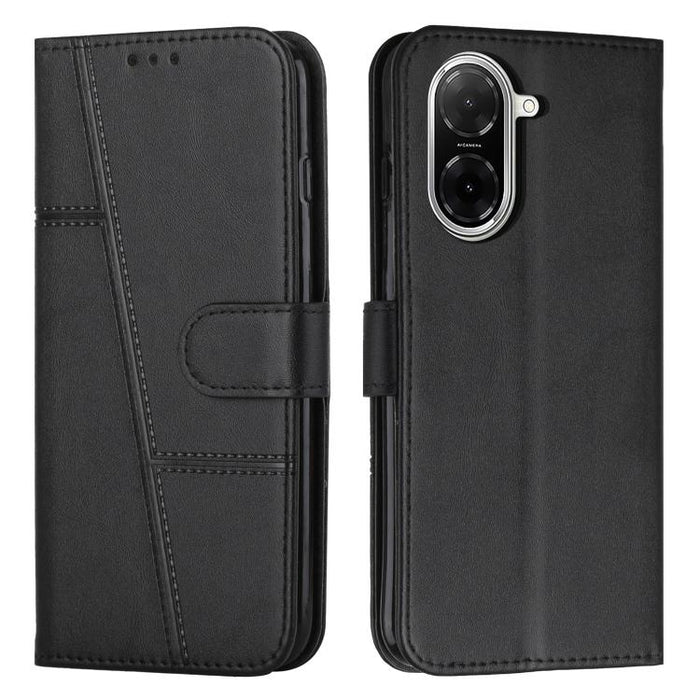 Funda para teléfono de piel con textura de becerro y hebilla cosida, For Redmi Note 14 Pro 5G Global, For Redmi Turbo 4 / Xiaomi Poco X7 Pro, For Redmi K80 / K80 Pro, For Redmi Note 14 4G 163.25mm, For Redmi Note 14 5G Global