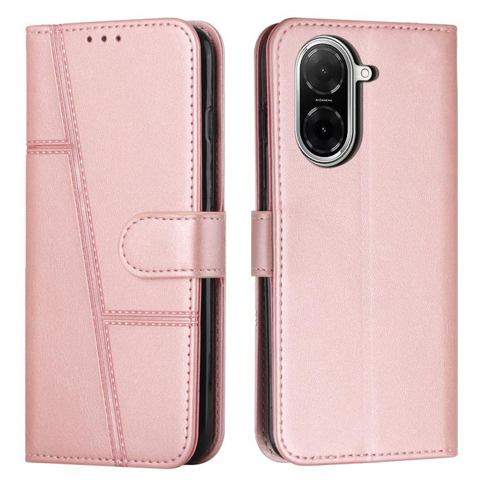 Funda para teléfono de piel con textura de becerro y hebilla cosida, For Redmi Note 14 Pro 5G Global, For Redmi Turbo 4 / Xiaomi Poco X7 Pro, For Redmi K80 / K80 Pro, For Redmi Note 14 4G 163.25mm, For Redmi Note 14 5G Global
