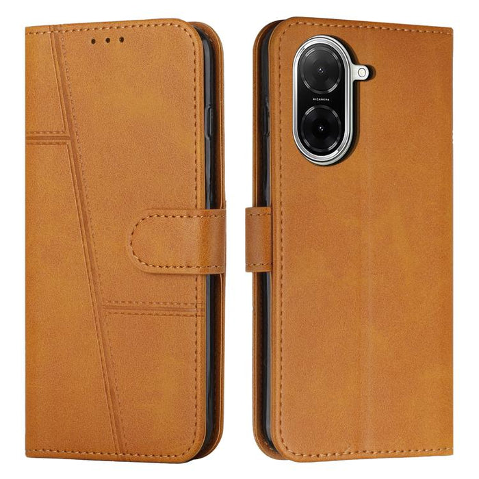 Funda para teléfono de piel con textura de becerro y hebilla cosida, For Redmi Note 14 Pro 5G Global, For Redmi Turbo 4 / Xiaomi Poco X7 Pro, For Redmi K80 / K80 Pro, For Redmi Note 14 4G 163.25mm, For Redmi Note 14 5G Global