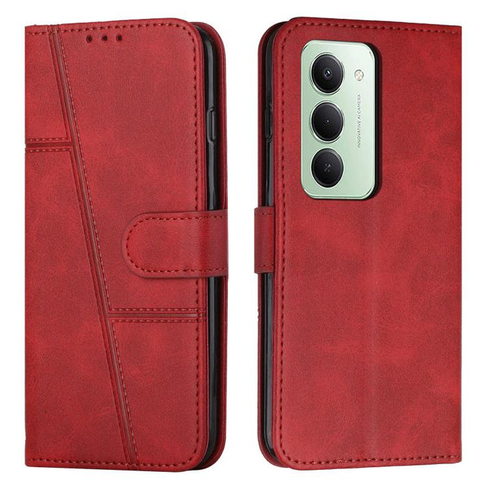 Funda para teléfono de piel con textura de becerro y hebilla cosida, For Redmi Note 14 Pro 5G Global, For Redmi Turbo 4 / Xiaomi Poco X7 Pro, For Redmi K80 / K80 Pro, For Redmi Note 14 4G 163.25mm, For Redmi Note 14 5G Global