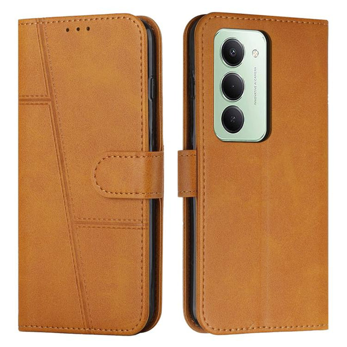 Funda para teléfono de piel con textura de becerro y hebilla cosida, For Redmi Note 14 Pro 5G Global, For Redmi Turbo 4 / Xiaomi Poco X7 Pro, For Redmi K80 / K80 Pro, For Redmi Note 14 4G 163.25mm, For Redmi Note 14 5G Global