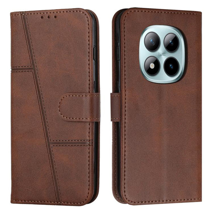 Funda para teléfono de piel con textura de becerro y hebilla cosida, For Redmi 15a 5G, For Redmi A7 Pro 4G 171mm, For Redmi Turbo 5 Max / Poco X8 Pro Max 5G, For Redmi Turbo 5 / Poco X8 Pro 5G, For Redmi Note 15 Pro+ 5G Global 163.3mm                  ...