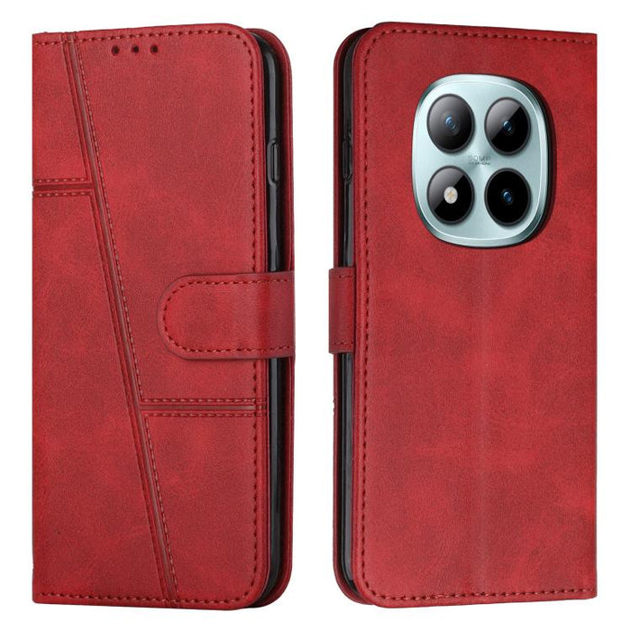 Funda para teléfono de piel con textura de becerro y hebilla cosida, For Redmi 15a 5G, For Redmi A7 Pro 4G 171mm, For Redmi Turbo 5 Max / Poco X8 Pro Max 5G, For Redmi Turbo 5 / Poco X8 Pro 5G, For Redmi Note 15 Pro+ 5G Global 163.3mm                  ...