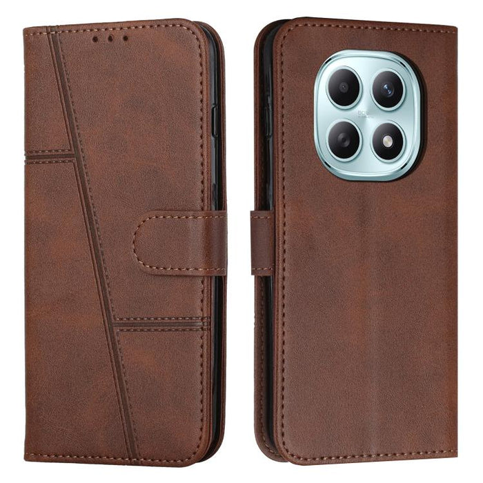 Funda para teléfono de piel con textura de becerro y hebilla cosida, For Redmi 15a 5G, For Redmi A7 Pro 4G 171mm, For Redmi Turbo 5 Max / Poco X8 Pro Max 5G, For Redmi Turbo 5 / Poco X8 Pro 5G, For Redmi Note 15 Pro+ 5G Global 163.3mm                  ...