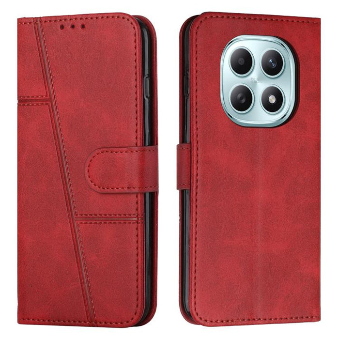 Funda para teléfono de piel con textura de becerro y hebilla cosida, For Redmi 15a 5G, For Redmi A7 Pro 4G 171mm, For Redmi Turbo 5 Max / Poco X8 Pro Max 5G, For Redmi Turbo 5 / Poco X8 Pro 5G, For Redmi Note 15 Pro+ 5G Global 163.3mm                  ...
