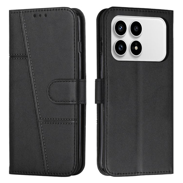 Funda para teléfono de piel con textura de becerro y hebilla cosida, For Redmi 15a 5G, For Redmi A7 Pro 4G 171mm, For Redmi Turbo 5 Max / Poco X8 Pro Max 5G, For Redmi Turbo 5 / Poco X8 Pro 5G, For Redmi Note 15 Pro+ 5G Global 163.3mm                  ...
