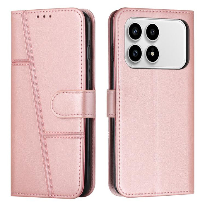 Funda para teléfono de piel con textura de becerro y hebilla cosida, For Redmi 15a 5G, For Redmi A7 Pro 4G 171mm, For Redmi Turbo 5 Max / Poco X8 Pro Max 5G, For Redmi Turbo 5 / Poco X8 Pro 5G, For Redmi Note 15 Pro+ 5G Global 163.3mm                  ...