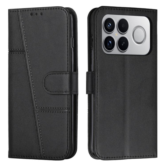 Funda para teléfono de piel con textura de becerro y hebilla cosida, For Redmi 15a 5G, For Redmi A7 Pro 4G 171mm, For Redmi Turbo 5 Max / Poco X8 Pro Max 5G, For Redmi Turbo 5 / Poco X8 Pro 5G, For Redmi Note 15 Pro+ 5G Global 163.3mm                  ...