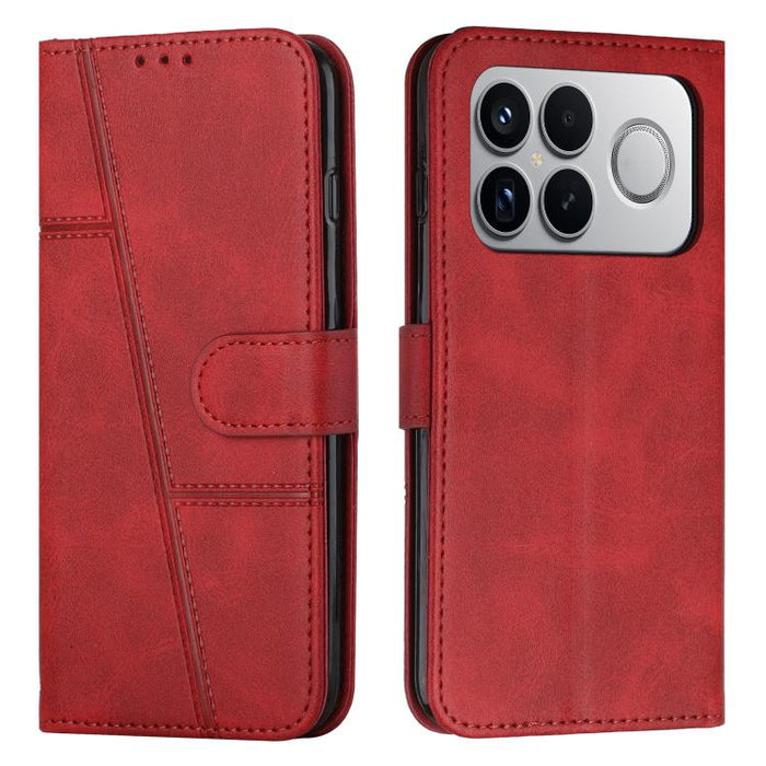 Funda para teléfono de piel con textura de becerro y hebilla cosida, For Redmi 15a 5G, For Redmi A7 Pro 4G 171mm, For Redmi Turbo 5 Max / Poco X8 Pro Max 5G, For Redmi Turbo 5 / Poco X8 Pro 5G, For Redmi Note 15 Pro+ 5G Global 163.3mm                  ...