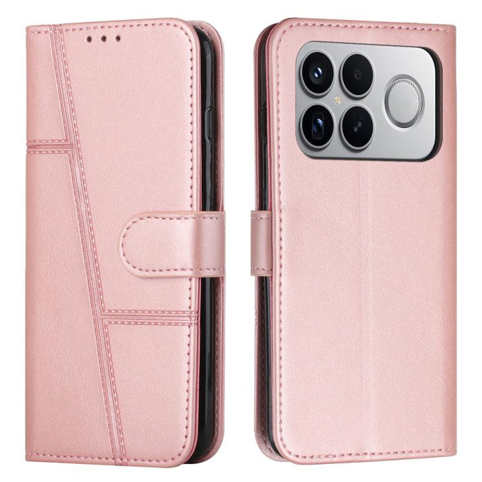 Funda para teléfono de piel con textura de becerro y hebilla cosida, For Redmi 15a 5G, For Redmi A7 Pro 4G 171mm, For Redmi Turbo 5 Max / Poco X8 Pro Max 5G, For Redmi Turbo 5 / Poco X8 Pro 5G, For Redmi Note 15 Pro+ 5G Global 163.3mm                  ...