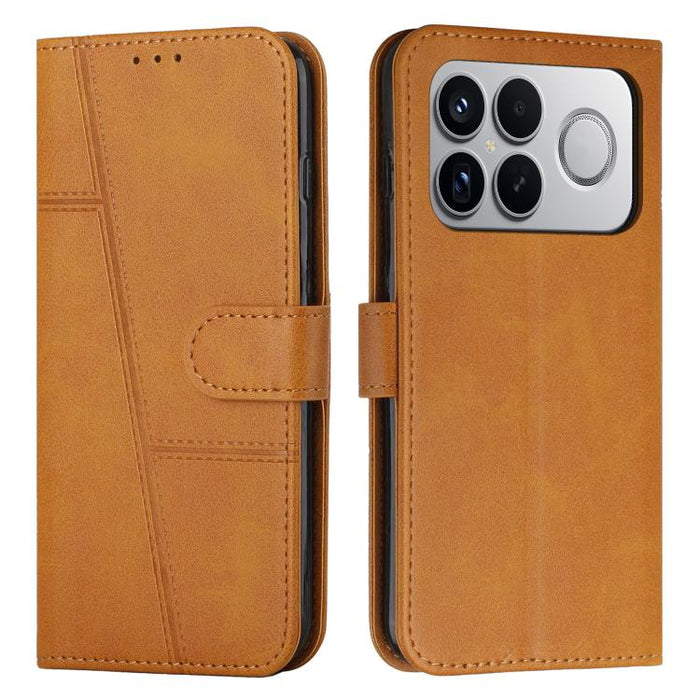 Funda para teléfono de piel con textura de becerro y hebilla cosida, For Redmi 15a 5G, For Redmi A7 Pro 4G 171mm, For Redmi Turbo 5 Max / Poco X8 Pro Max 5G, For Redmi Turbo 5 / Poco X8 Pro 5G, For Redmi Note 15 Pro+ 5G Global 163.3mm                  ...