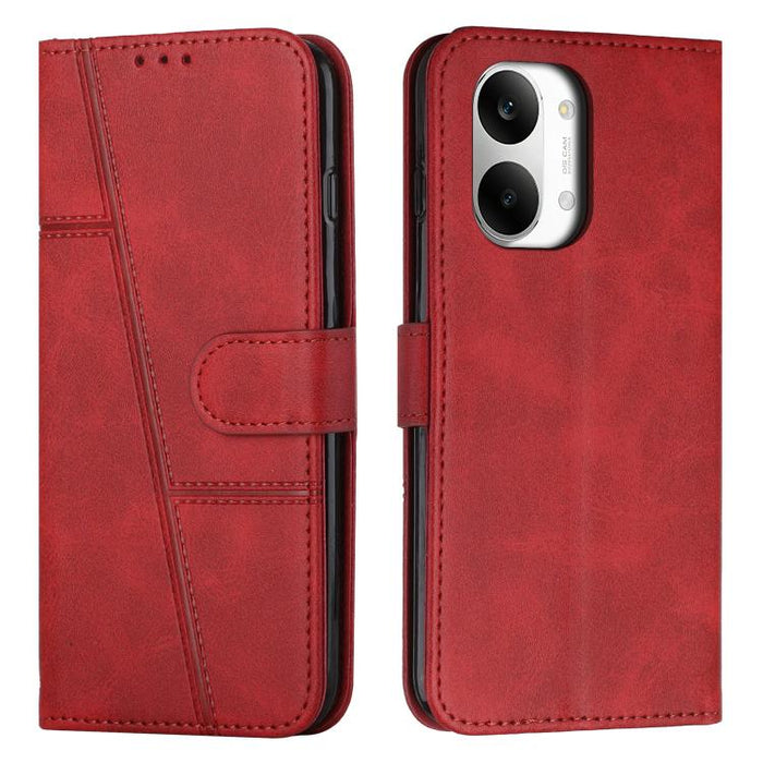 Funda para teléfono de piel con textura de becerro y hebilla cosida, For Redmi 15a 5G, For Redmi A7 Pro 4G 171mm, For Redmi Turbo 5 Max / Poco X8 Pro Max 5G, For Redmi Turbo 5 / Poco X8 Pro 5G, For Redmi Note 15 Pro+ 5G Global 163.3mm                  ...