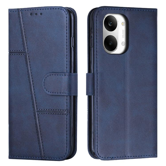 Funda para teléfono de piel con textura de becerro y hebilla cosida, For Redmi 15a 5G, For Redmi A7 Pro 4G 171mm, For Redmi Turbo 5 Max / Poco X8 Pro Max 5G, For Redmi Turbo 5 / Poco X8 Pro 5G, For Redmi Note 15 Pro+ 5G Global 163.3mm                  ...