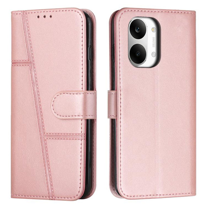 Funda para teléfono de piel con textura de becerro y hebilla cosida, For Redmi 15a 5G, For Redmi A7 Pro 4G 171mm, For Redmi Turbo 5 Max / Poco X8 Pro Max 5G, For Redmi Turbo 5 / Poco X8 Pro 5G, For Redmi Note 15 Pro+ 5G Global 163.3mm                  ...