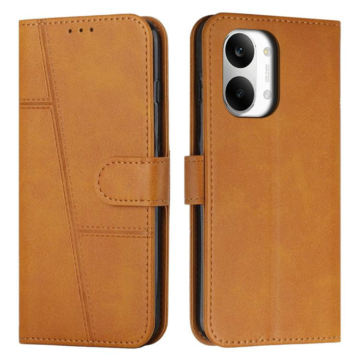 Funda para teléfono de piel con textura de becerro y hebilla cosida, For Redmi 15a 5G, For Redmi A7 Pro 4G 171mm, For Redmi Turbo 5 Max / Poco X8 Pro Max 5G, For Redmi Turbo 5 / Poco X8 Pro 5G, For Redmi Note 15 Pro+ 5G Global 163.3mm                  ...