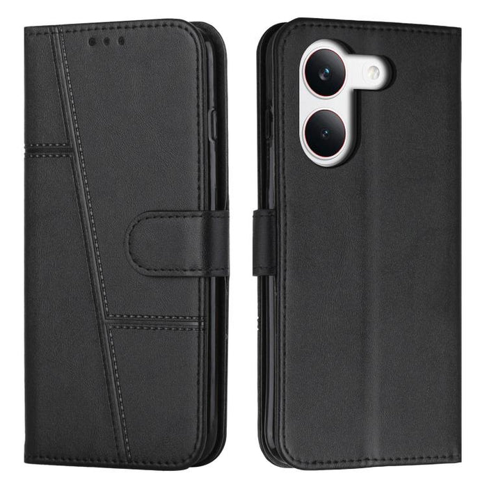 Funda para teléfono de piel con textura de becerro y hebilla cosida, For Redmi 15a 5G, For Redmi A7 Pro 4G 171mm, For Redmi Turbo 5 Max / Poco X8 Pro Max 5G, For Redmi Turbo 5 / Poco X8 Pro 5G, For Redmi Note 15 Pro+ 5G Global 163.3mm                  ...