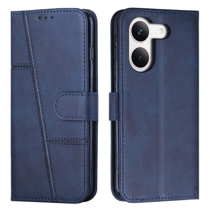 Funda para teléfono de piel con textura de becerro y hebilla cosida, For Redmi 15a 5G, For Redmi A7 Pro 4G 171mm, For Redmi Turbo 5 Max / Poco X8 Pro Max 5G, For Redmi Turbo 5 / Poco X8 Pro 5G, For Redmi Note 15 Pro+ 5G Global 163.3mm                  ...