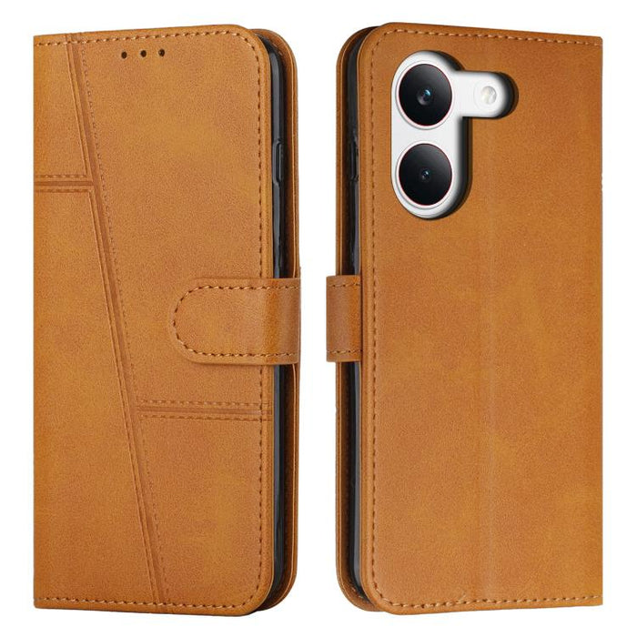 Funda para teléfono de piel con textura de becerro y hebilla cosida, For Redmi 15a 5G, For Redmi A7 Pro 4G 171mm, For Redmi Turbo 5 Max / Poco X8 Pro Max 5G, For Redmi Turbo 5 / Poco X8 Pro 5G, For Redmi Note 15 Pro+ 5G Global 163.3mm                  ...