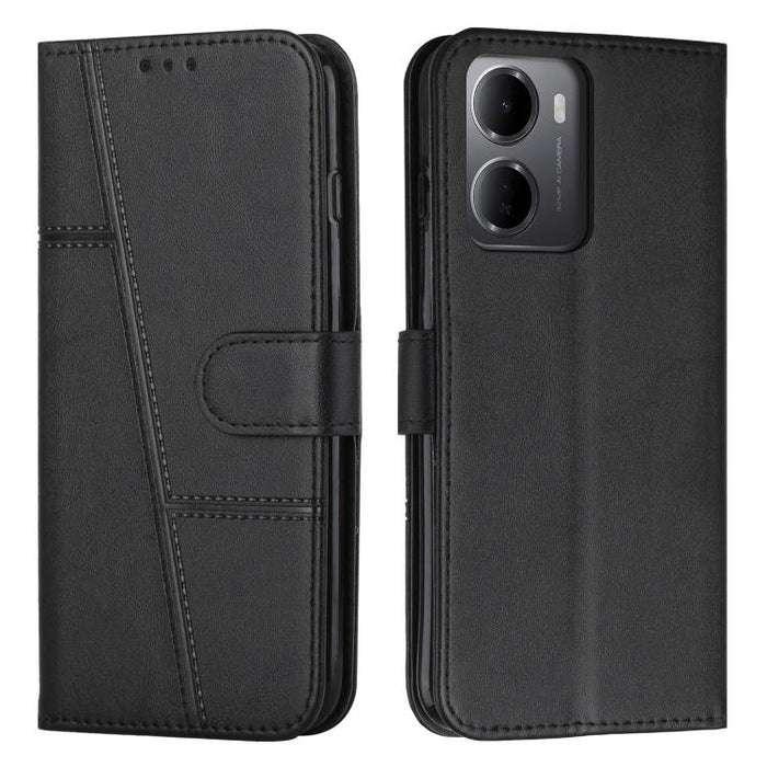Funda para teléfono de piel con textura de becerro y hebilla cosida, For Redmi 15a 5G, For Redmi A7 Pro 4G 171mm, For Redmi Turbo 5 Max / Poco X8 Pro Max 5G, For Redmi Turbo 5 / Poco X8 Pro 5G, For Redmi Note 15 Pro+ 5G Global 163.3mm                  ...