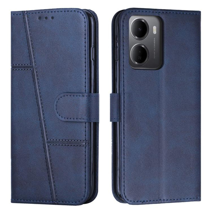 Funda para teléfono de piel con textura de becerro y hebilla cosida, For Redmi 15a 5G, For Redmi A7 Pro 4G 171mm, For Redmi Turbo 5 Max / Poco X8 Pro Max 5G, For Redmi Turbo 5 / Poco X8 Pro 5G, For Redmi Note 15 Pro+ 5G Global 163.3mm                  ...