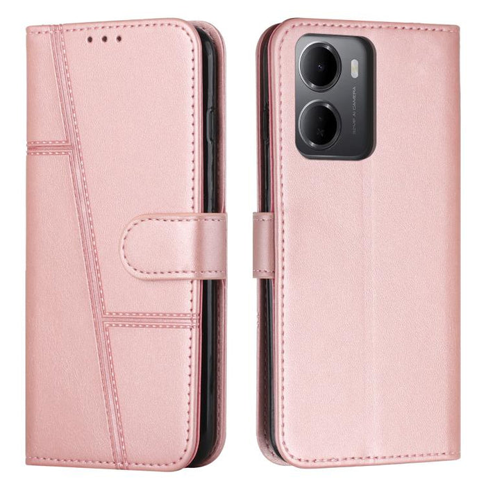 Funda para teléfono de piel con textura de becerro y hebilla cosida, For Redmi 15a 5G, For Redmi A7 Pro 4G 171mm, For Redmi Turbo 5 Max / Poco X8 Pro Max 5G, For Redmi Turbo 5 / Poco X8 Pro 5G, For Redmi Note 15 Pro+ 5G Global 163.3mm                  ...