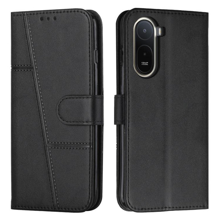 Funda para teléfono de piel con textura de becerro y hebilla cosida, For Redmi 15a 5G, For Redmi A7 Pro 4G 171mm, For Redmi Turbo 5 Max / Poco X8 Pro Max 5G, For Redmi Turbo 5 / Poco X8 Pro 5G, For Redmi Note 15 Pro+ 5G Global 163.3mm                  ...