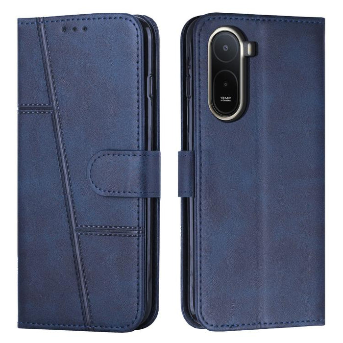 Funda para teléfono de piel con textura de becerro y hebilla cosida, For Redmi 15a 5G, For Redmi A7 Pro 4G 171mm, For Redmi Turbo 5 Max / Poco X8 Pro Max 5G, For Redmi Turbo 5 / Poco X8 Pro 5G, For Redmi Note 15 Pro+ 5G Global 163.3mm                  ...